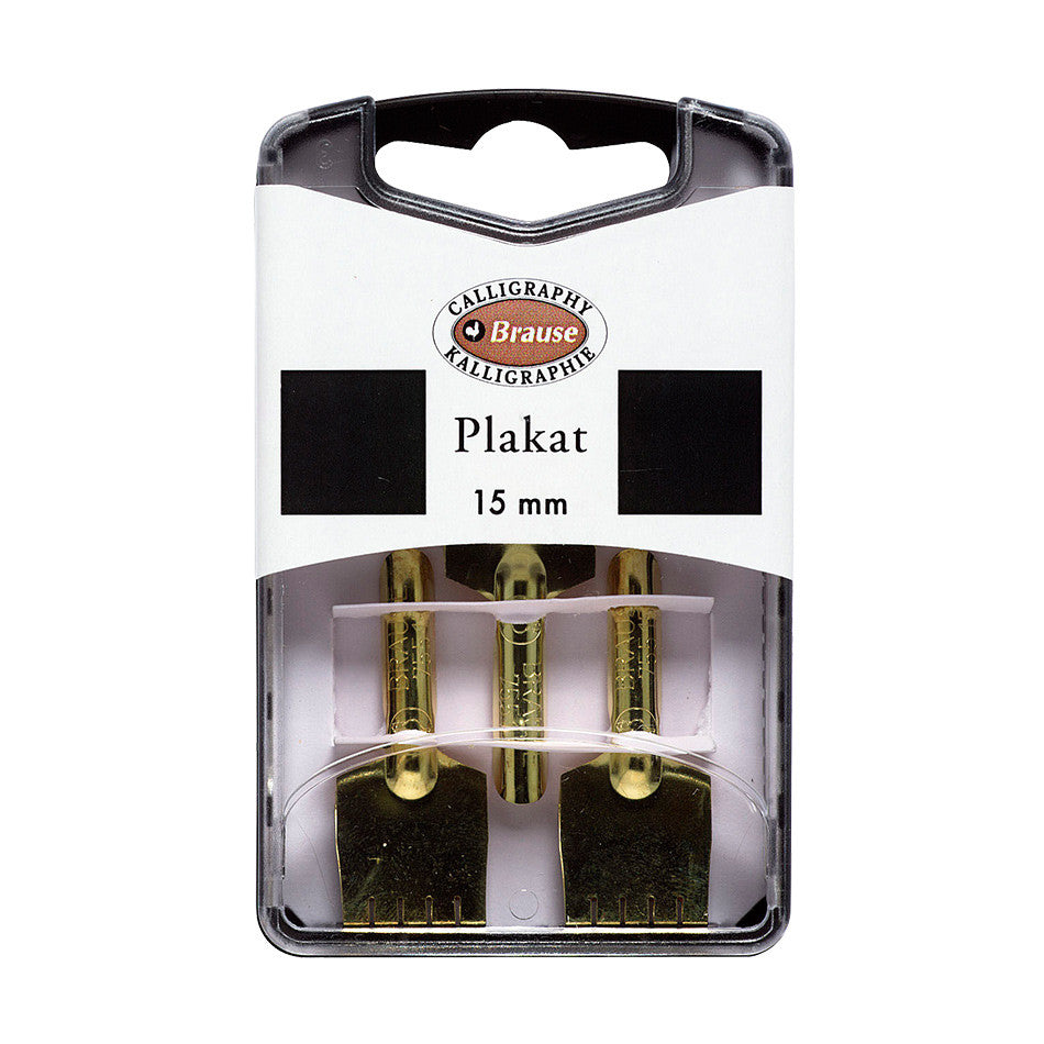 Brause Nibs Set of 3 Plakat (Square Cut) by Brause at Cult Pens