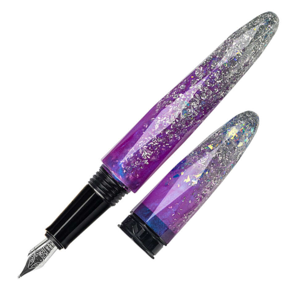 Benu Briolette Fountain Pen Magenta Frost by Benu at Cult Pens