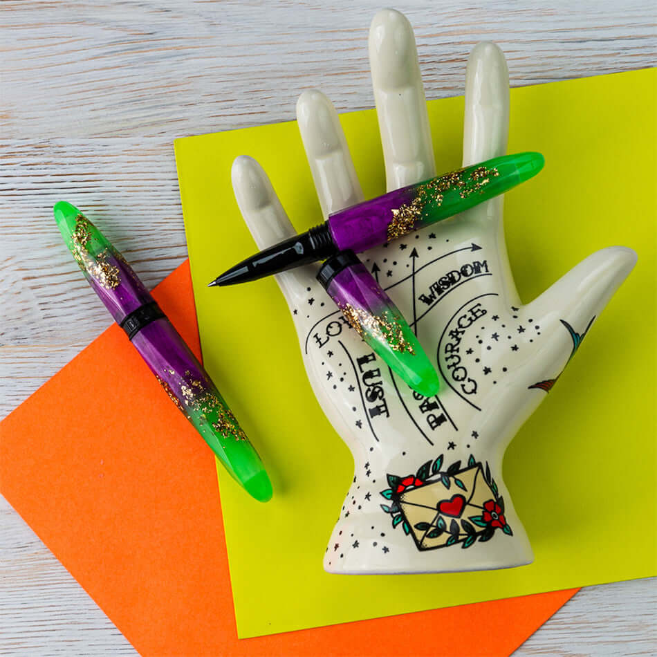 Benu Briolette Rollerball Pen Luminous Neon by Benu at Cult Pens
