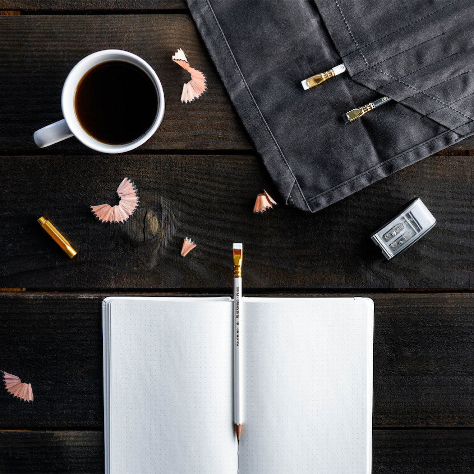 Blackwing Slate Notebook and Pencil Set White A5 by Blackwing at Cult Pens