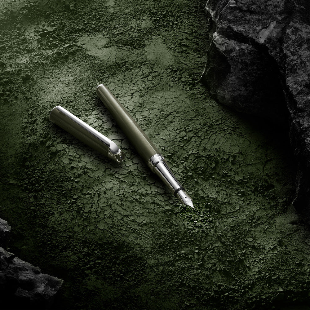 Caran d'Ache Leman Slim Terre d'Ombre Fountain Pen by Caran d'Ache at Cult Pens