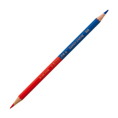 Caran d'Ache Bicolor Pencil 999 Blue + Red by Caran d'Ache at Cult Pens