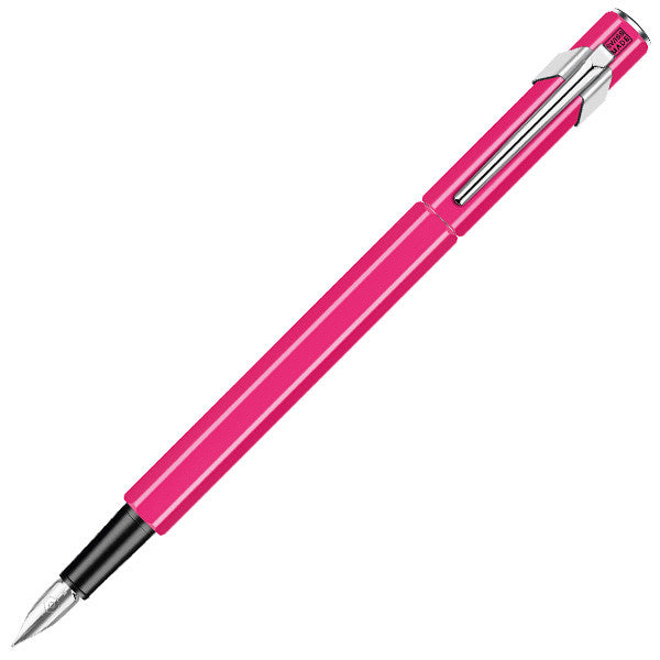 Caran d'Ache 849 Metal Fountain Pen Fluorescent Pink by Caran d'Ache at Cult Pens