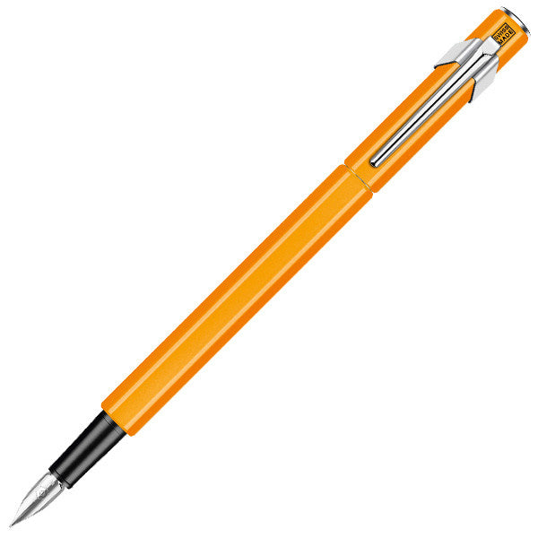 Caran d'Ache 849 Metal Fountain Pen Fluorescent Orange by Caran d'Ache at Cult Pens