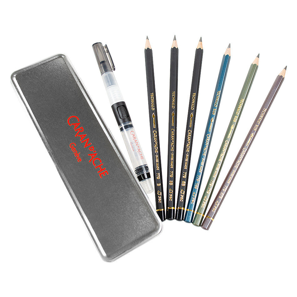 Caran d'Ache Technalo Graphite Line Pencils Set of 6 by Caran d'Ache at Cult Pens