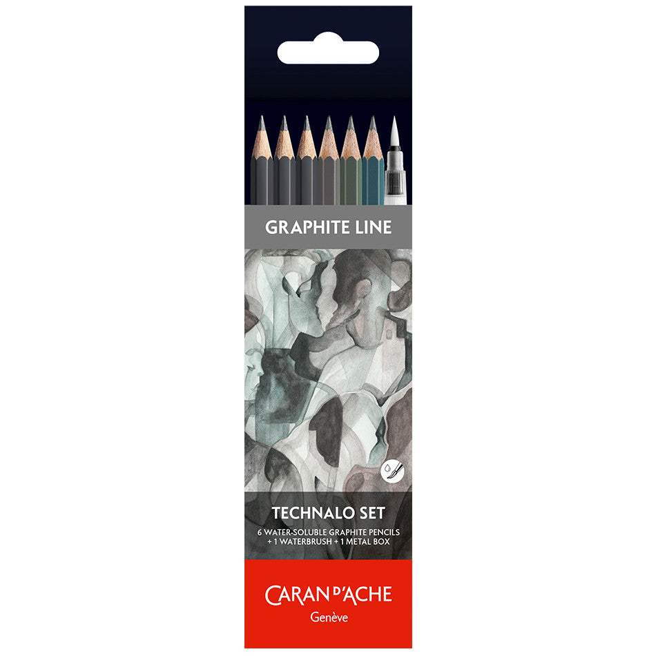Caran d'Ache Technalo Graphite Line Pencils Set of 6 by Caran d'Ache at Cult Pens