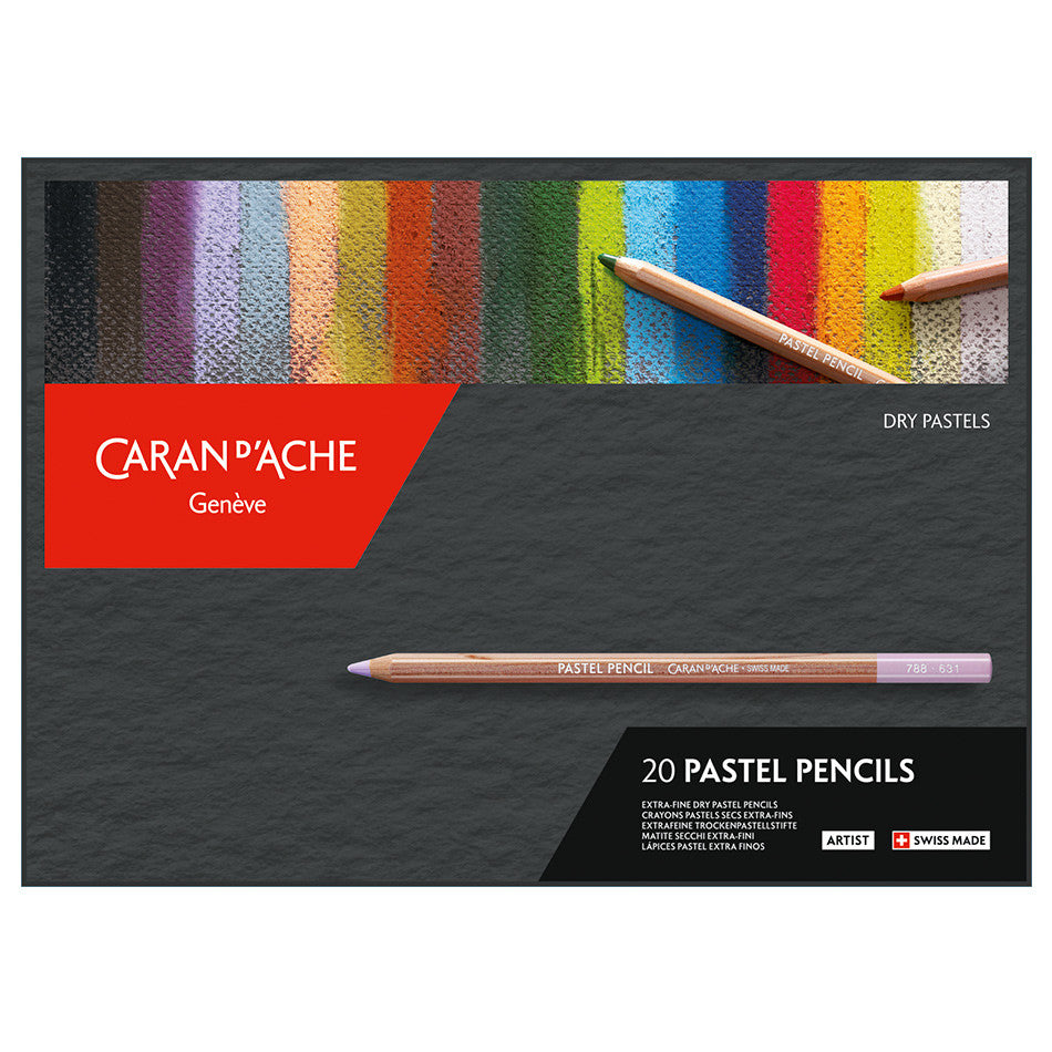 Caran d'Ache Pastel Pencil Assorted Box of 20 by Caran d'Ache at Cult Pens