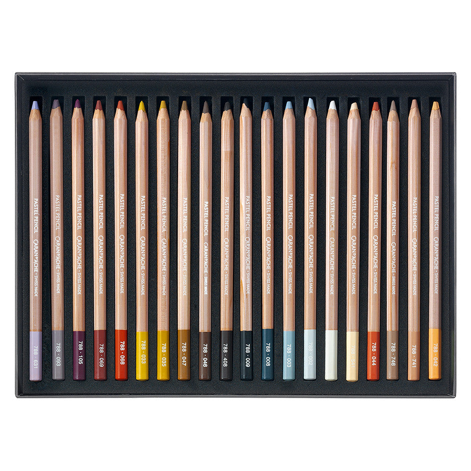Caran d'Ache Pastel Pencil Assorted Box of 40 by Caran d'Ache at Cult Pens