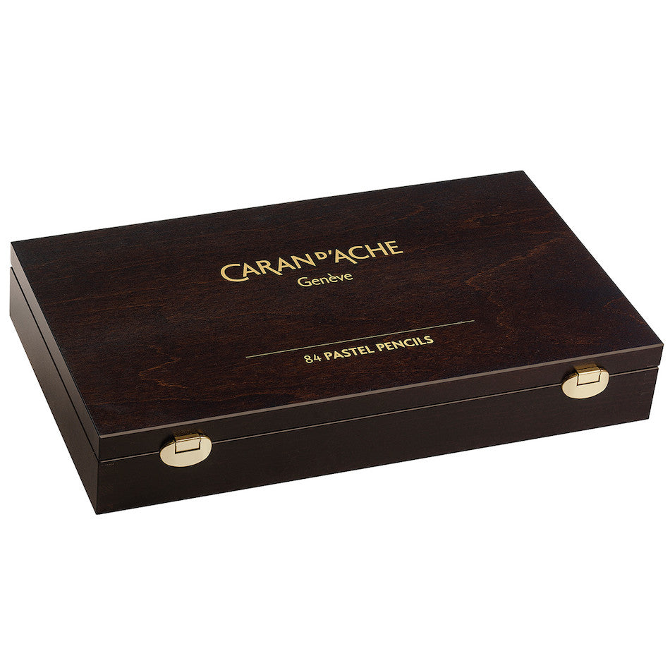 Caran d'Ache Pastel Pencil Wooden Box of 84 by Caran d'Ache at Cult Pens