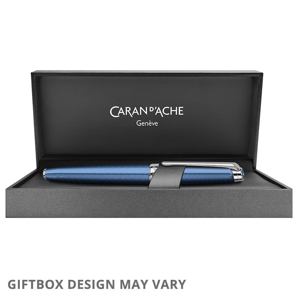 Caran d'Ache Leman Grand Blue Ballpoint Pen by Caran d'Ache at Cult Pens