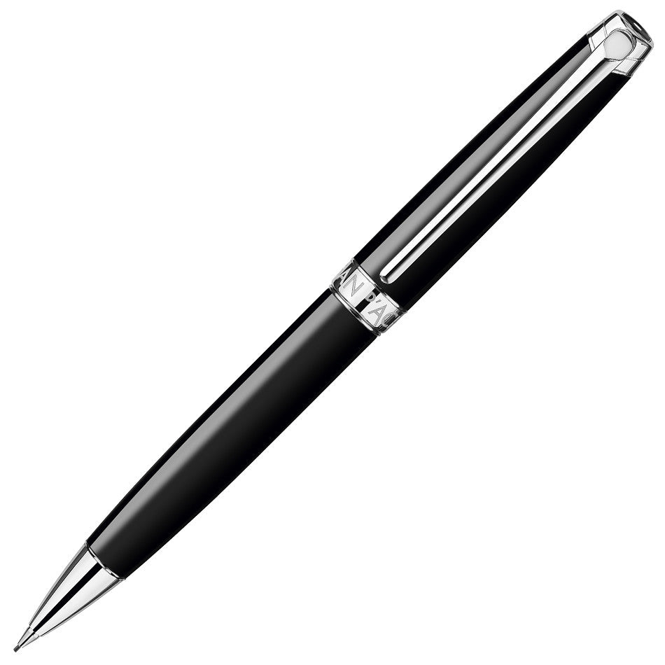 Caran d'Ache Leman Ebony Mechanical Pencil Silver Trim by Caran d'Ache at Cult Pens