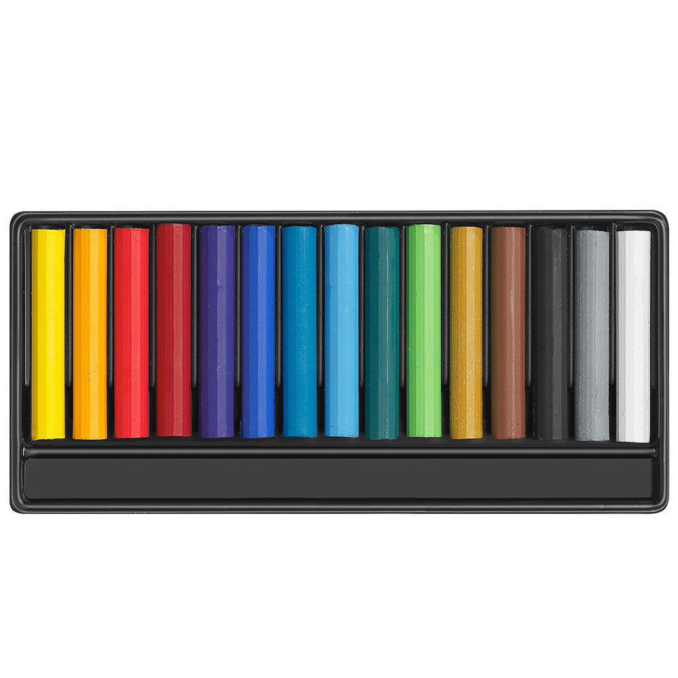 Caran d'Ache Swisscolor Water-Resistant Wax Pastels Box of 15 by Caran d'Ache at Cult Pens
