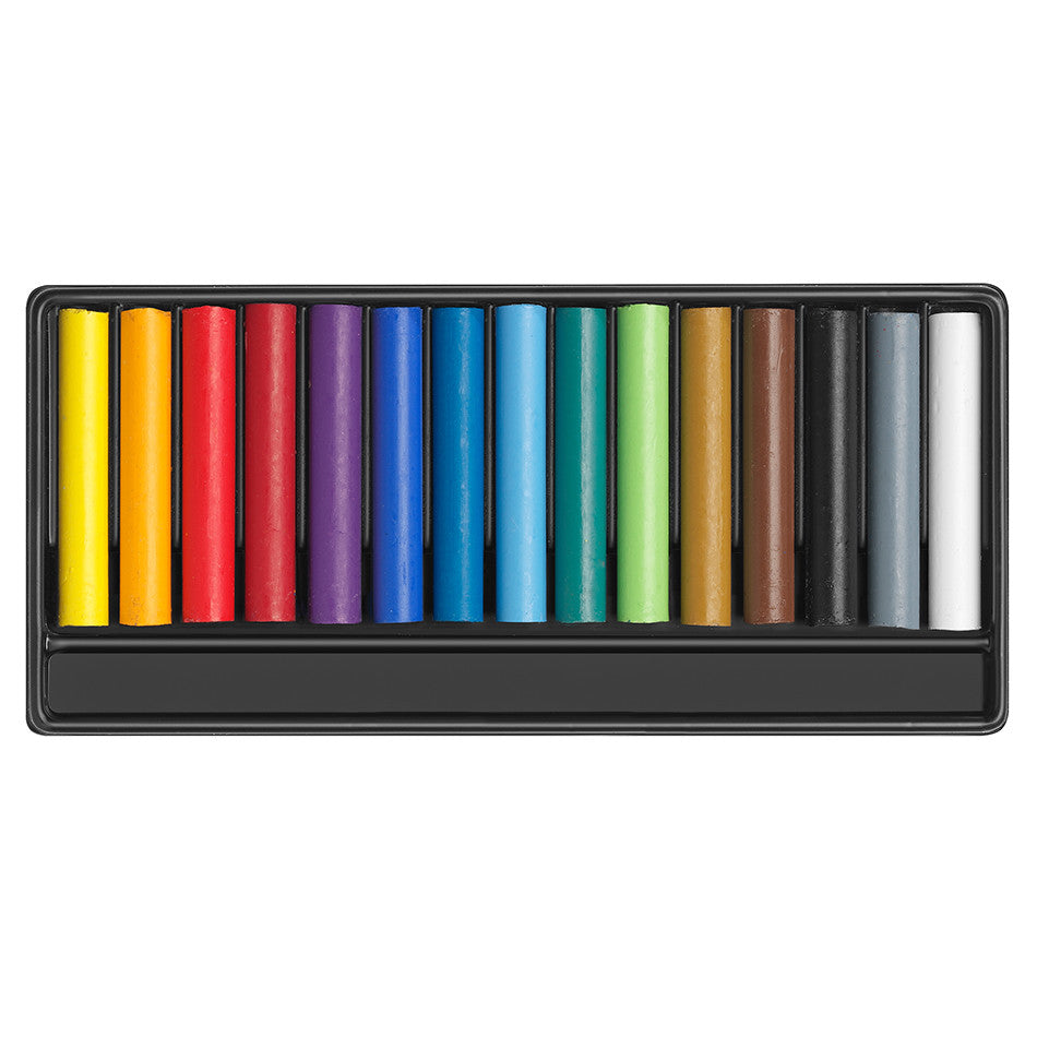 Caran d'Ache Swisscolor Water-Soluble Wax Pastels Box of 15 by Caran d'Ache at Cult Pens