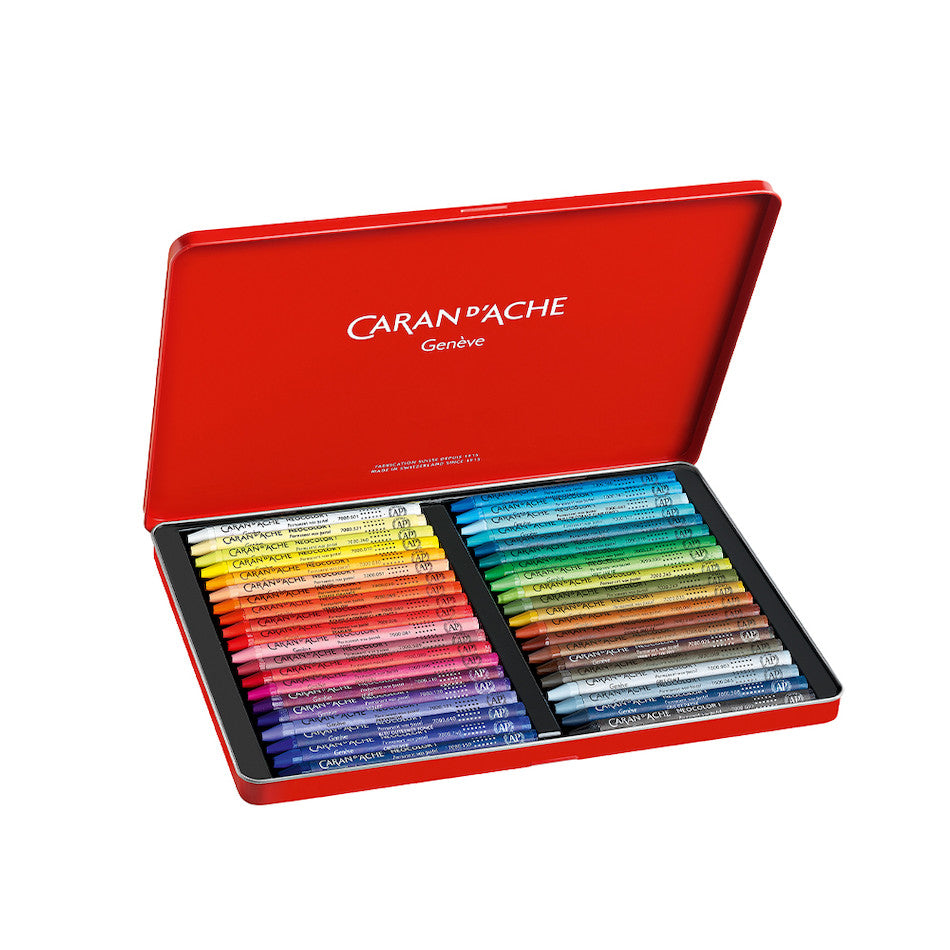 Caran d'Ache Neocolor I Water Resistant Wax Pastels Box of 40 by Caran d'Ache at Cult Pens