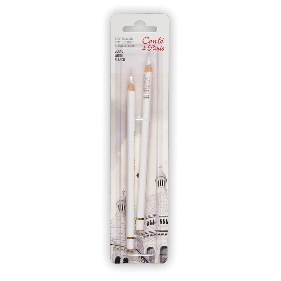 Conté à Paris Pastel Pencil Set of 2 White by Conté à Paris at Cult Pens