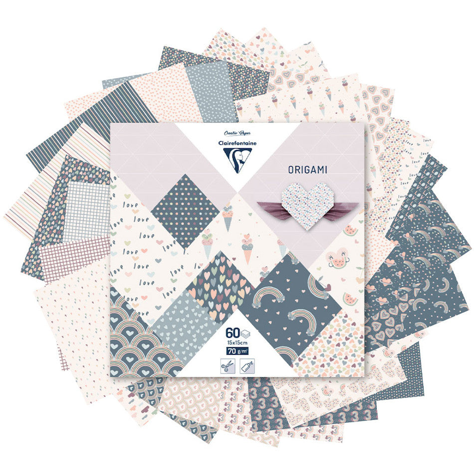 Clairefontaine Origami Set of 60 Sheets 15 x 15cm by Clairefontaine at Cult Pens