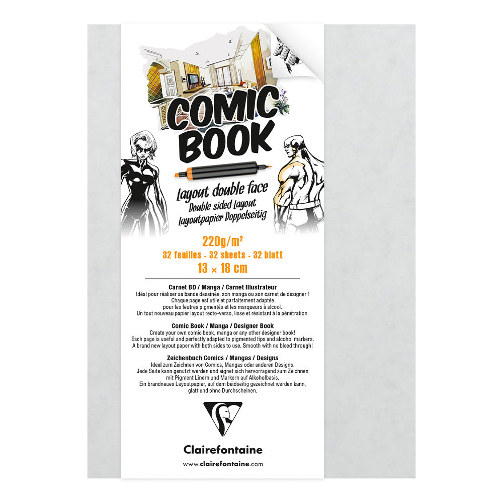 Clairefontaine Double Sided Layout Book 13x18 32 Sheets