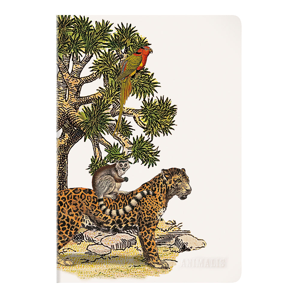 Clairefontaine Animalis Stapled Notebook A4 48 Sheets Lined with Margin by Clairefontaine at Cult Pens