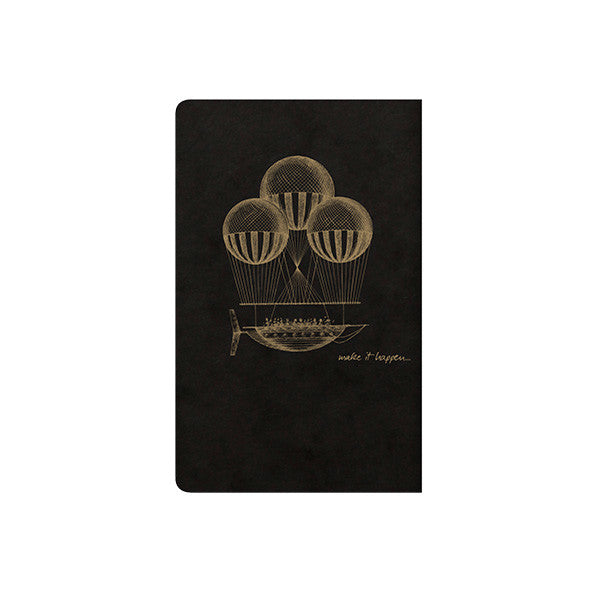 Clairefontaine Flying Spirit Notebook Black Cover 75x120 by Clairefontaine at Cult Pens