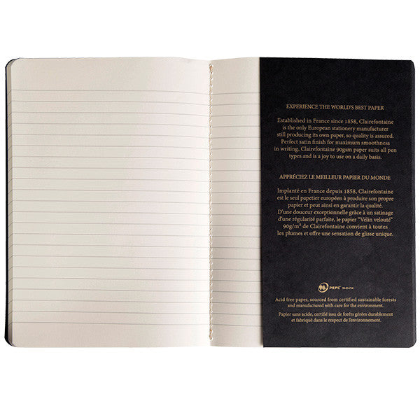 Clairefontaine Flying Spirit Notebook Black Cover A5 by Clairefontaine at Cult Pens