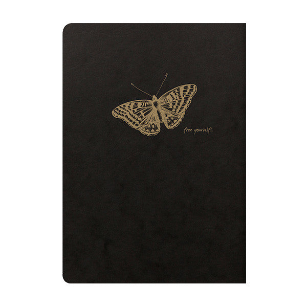 Clairefontaine Flying Spirit Notebook Black Cover A5 by Clairefontaine at Cult Pens
