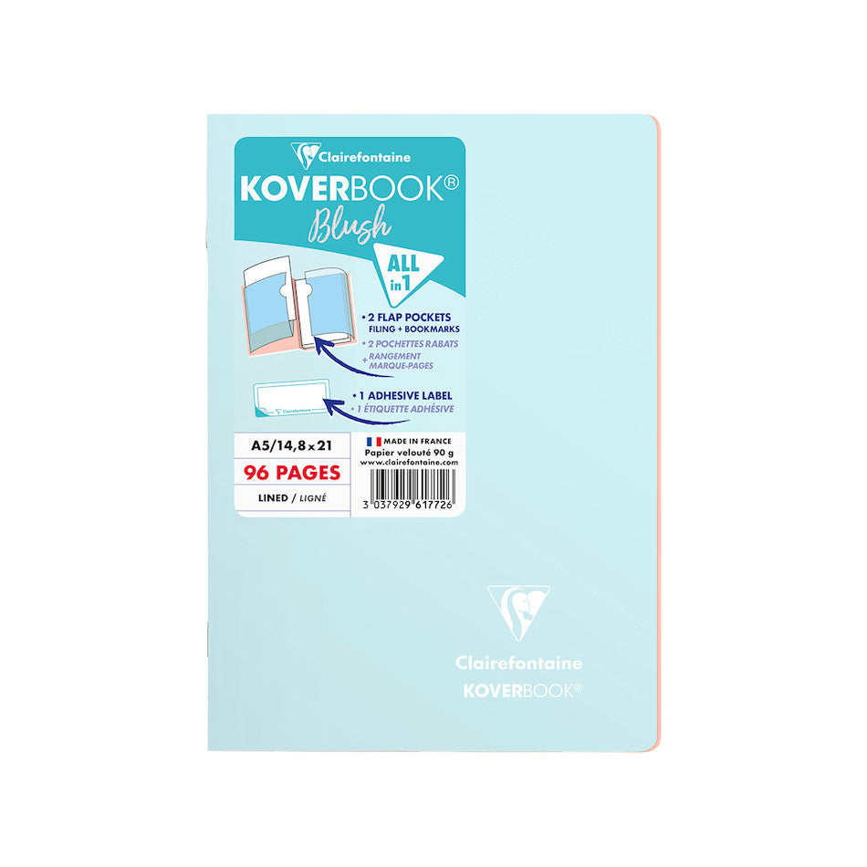 Clairefontaine Koverbook Blush Stapled Notebook A5 by Clairefontaine at Cult Pens