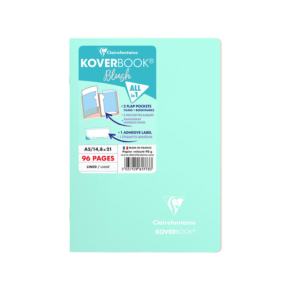 Clairefontaine Koverbook Blush Stapled Notebook A5 by Clairefontaine at Cult Pens