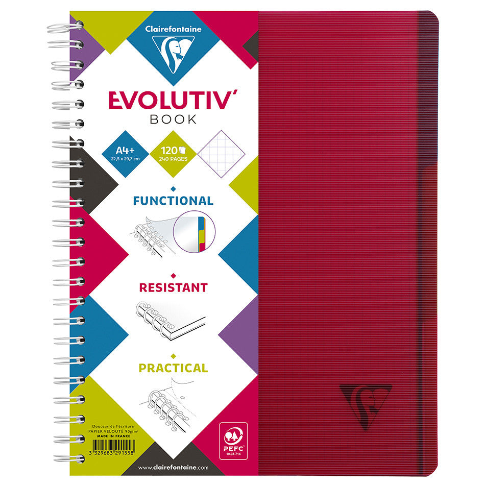 Clairefontaine Linicolor Wirebound Notebook A4 by Clairefontaine at Cult Pens