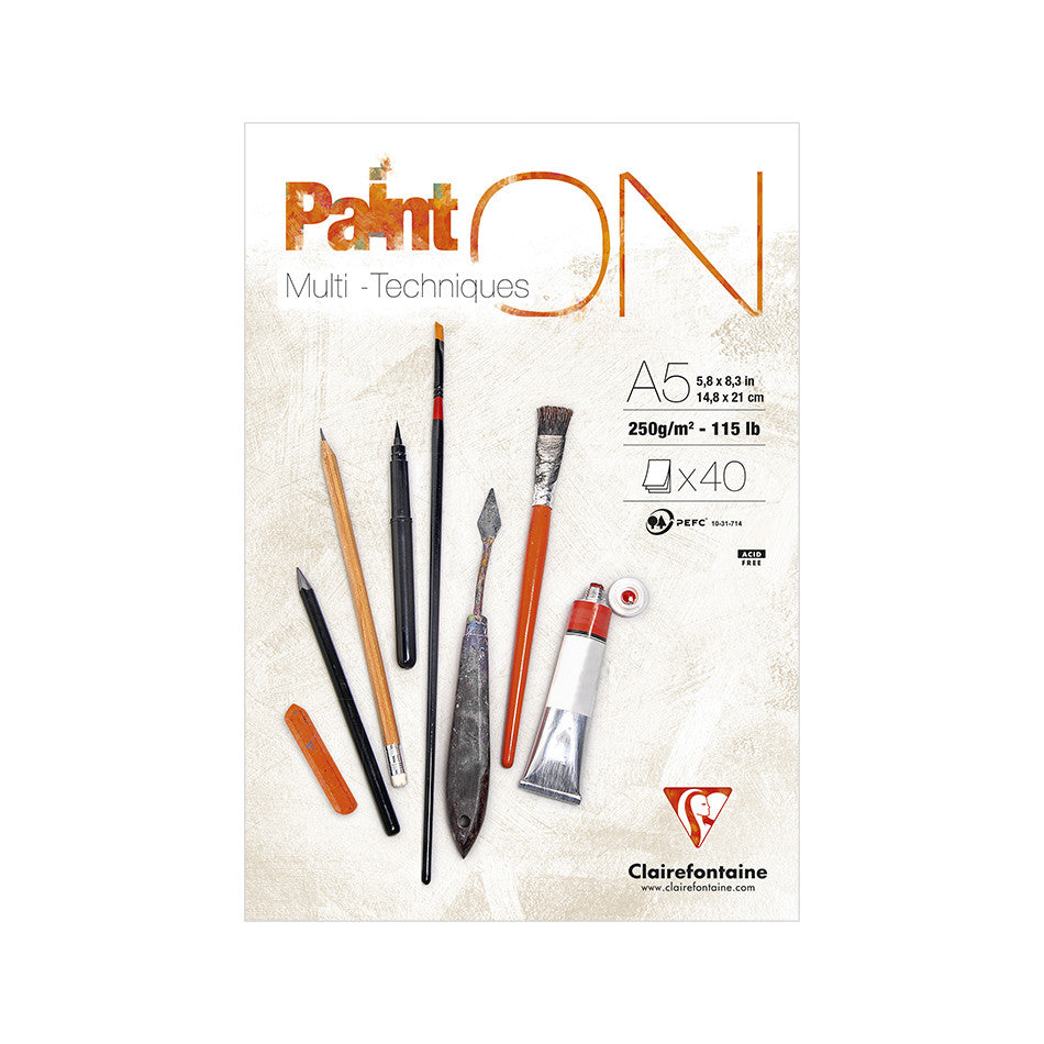 Clairefontaine Paint On Glued Pad A5 by Clairefontaine at Cult Pens