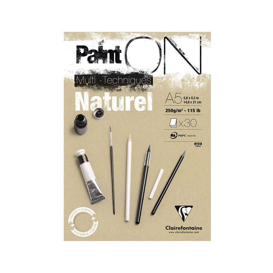 Clairefontaine Paint On Kraft Glued Pad A5 by Clairefontaine at Cult Pens