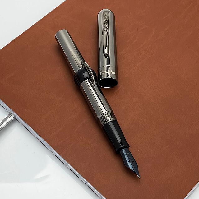 Conklin Mark Twain Crescent Filler 1898 Fountain Pen Limited Edition Gunmetal by Conklin at Cult Pens