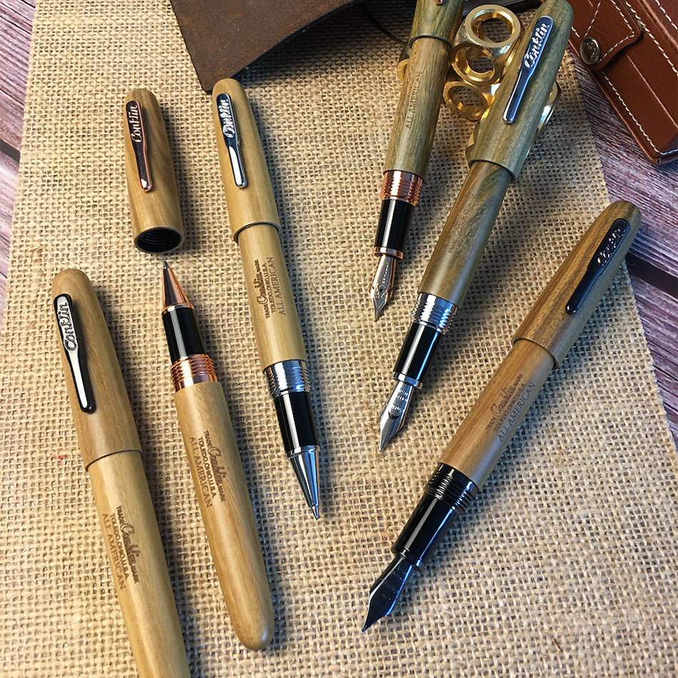 Conklin All American 898 Fountain Pen Limited Edition Pau-Preto Rose Gold by Conklin at Cult Pens