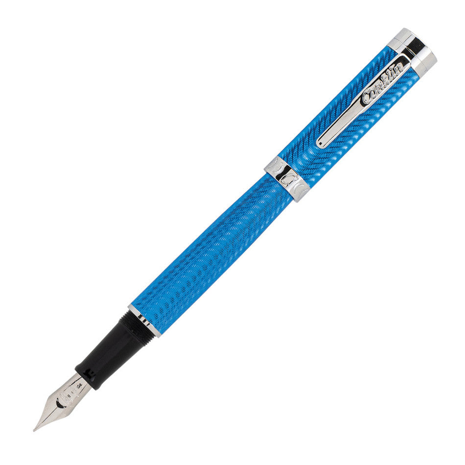 Conklin Herringbone Signature Fountain Pen Blue by Conklin at Cult Pens