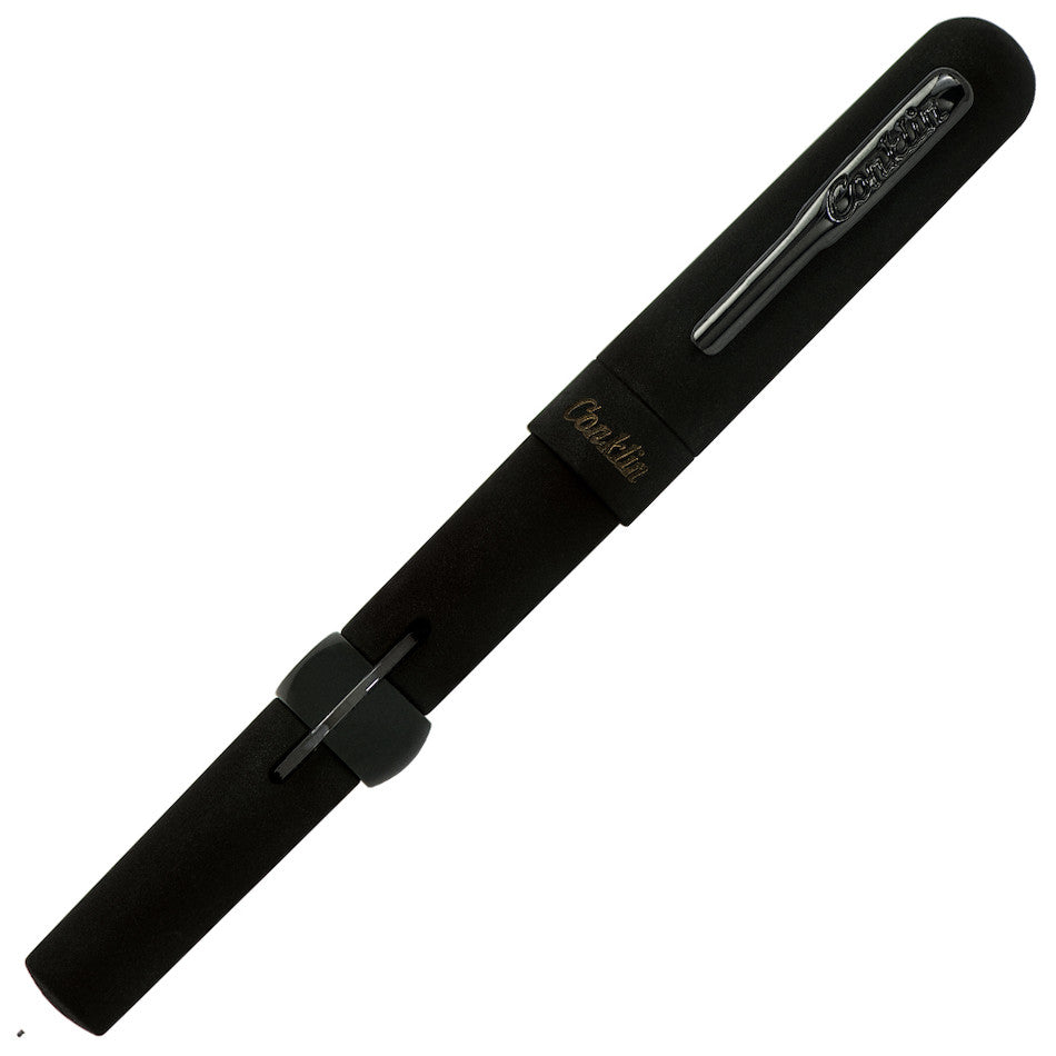 Conklin Mark Twain Crescent Filler 1898 Fountain Pen Limited Edition Superblack Gunmetal by Conklin at Cult Pens