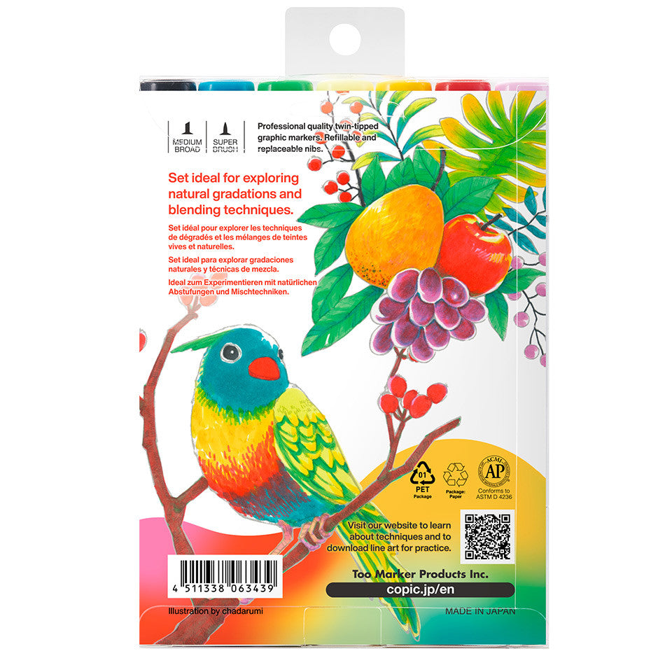 Copic Vibrant Tones Trial Set 6+1 Limited Edition by Copic at Cult Pens