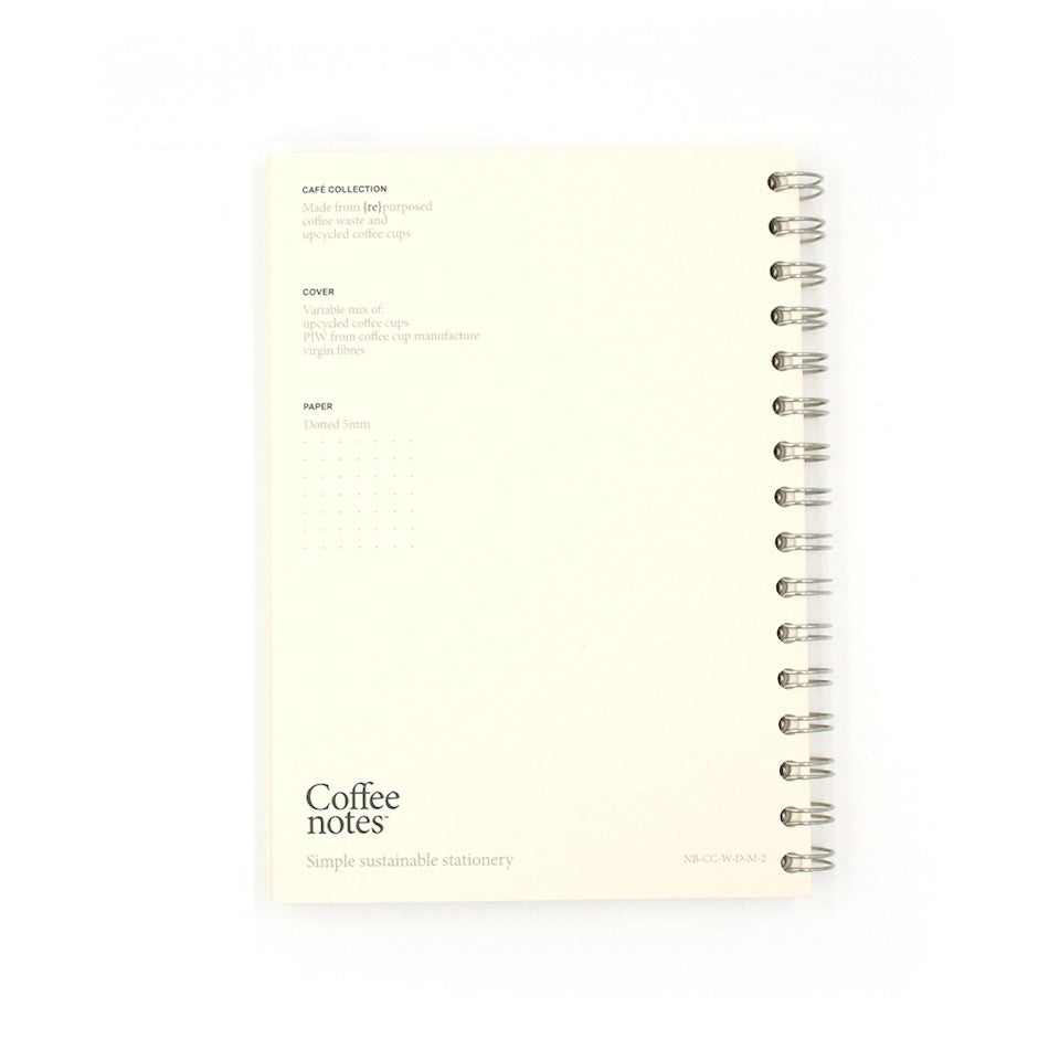 Coffeenotes Medio Wiro Notebook Creme by Coffeenotes at Cult Pens
