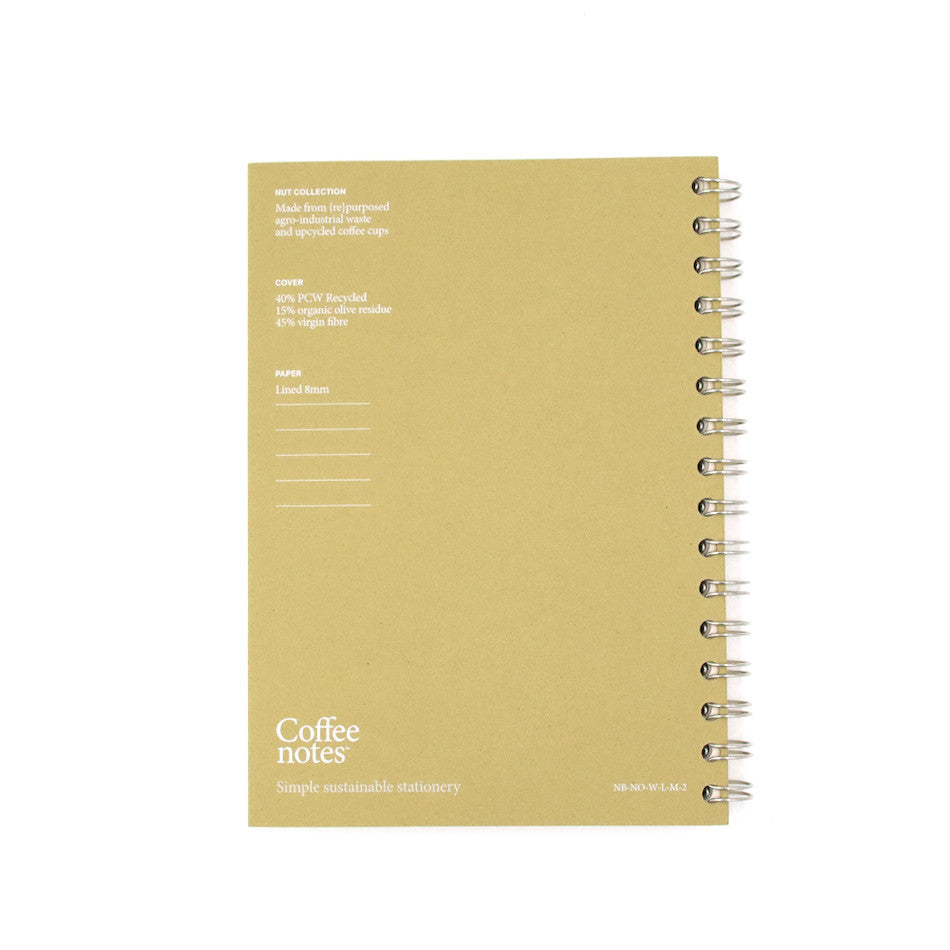Coffeenotes Medio Wiro Notebook Olive by Coffeenotes at Cult Pens