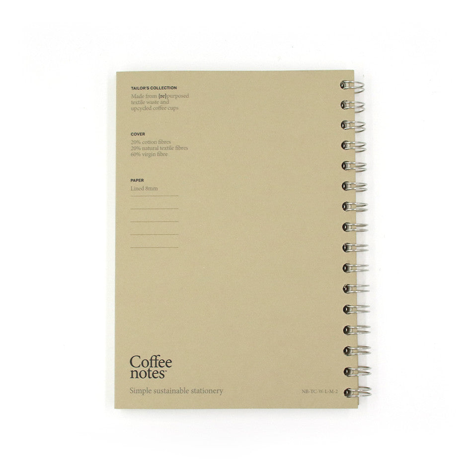 Coffeenotes Medio Wiro Notebook Camel Tweed by Coffeenotes at Cult Pens