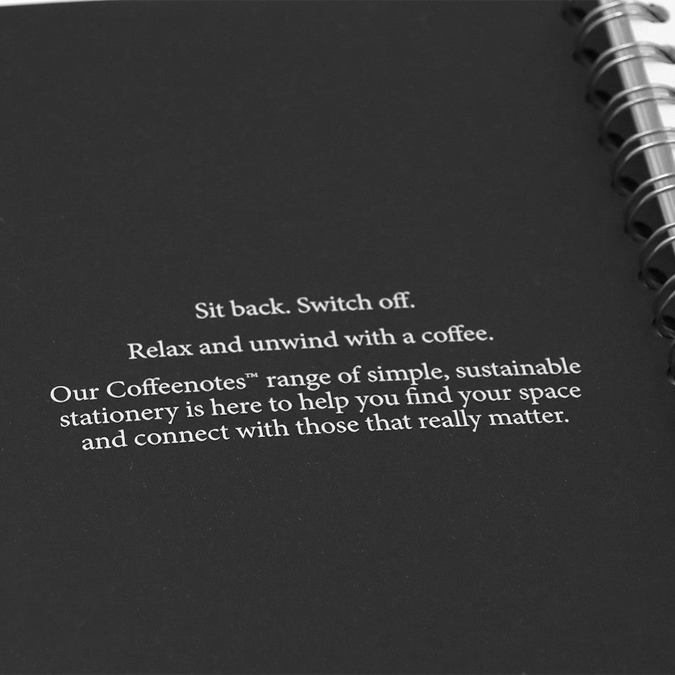 Coffeenotes Medio Wiro Notebook Black by Coffeenotes at Cult Pens