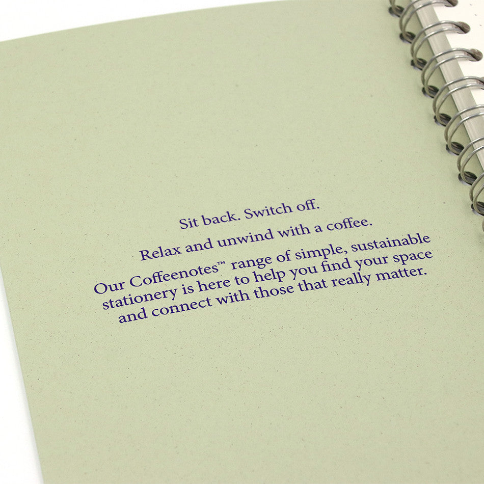 Coffeenotes Grande Wiro Notebook Kiwifruit by Coffeenotes at Cult Pens