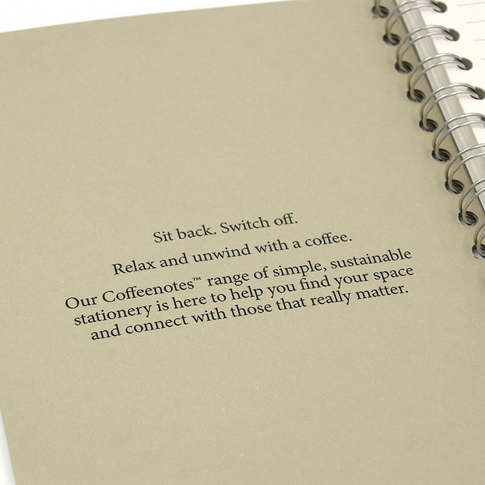 Coffeenotes Grande Wiro Notebook Camel Tweed by Coffeenotes at Cult Pens