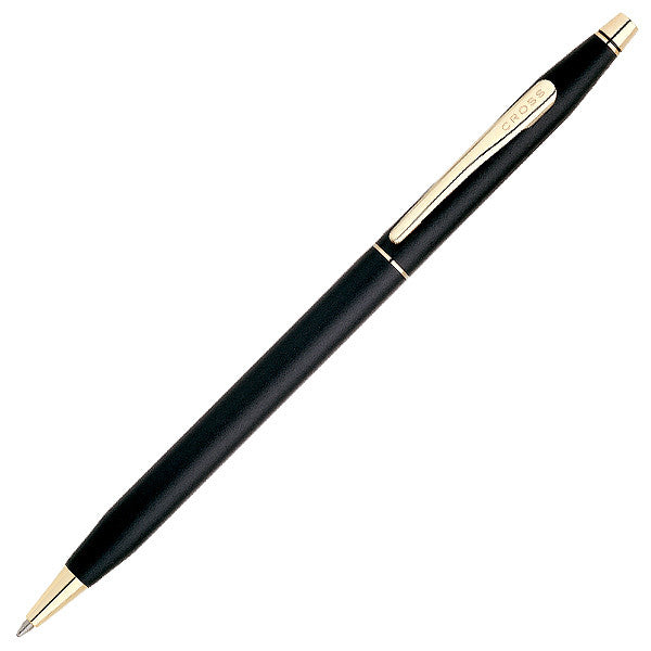 Cross Classic Century Ballpoint Pen Black with Gold Trim by Cross at Cult Pens