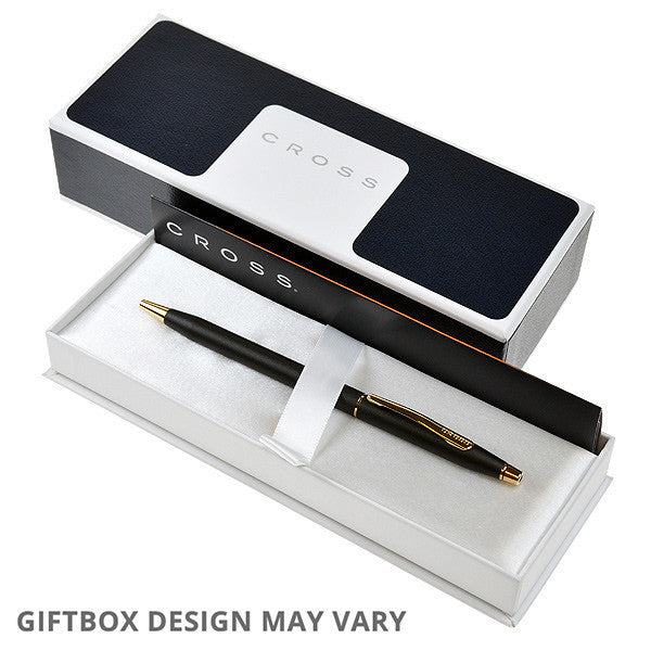 Cross Classic Century Ballpoint Pen Black with Gold Trim by Cross at Cult Pens