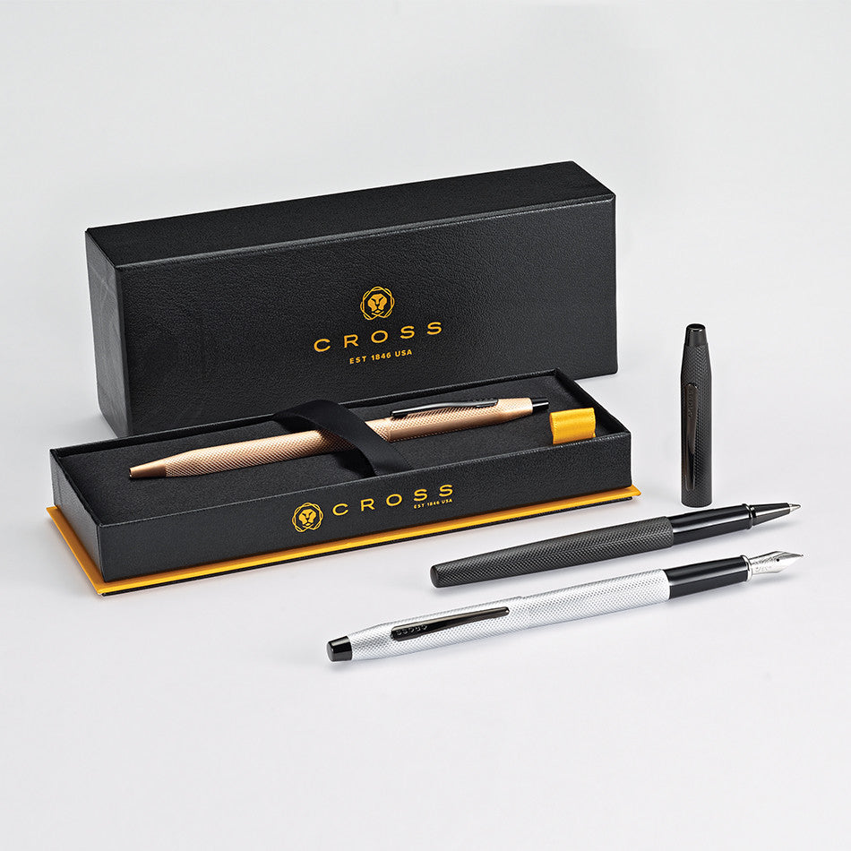 Cross Classic Century Ballpoint Pen Brushed Rose Gold PVD by Cross at Cult Pens