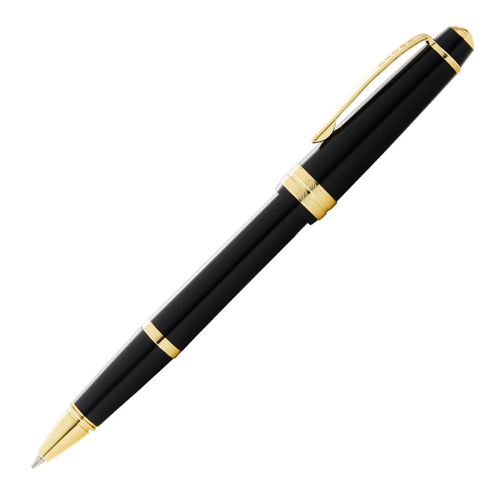 Cross Bailey Light Rollerball Pen Black with Gold Trim by Cross at Cult Pens