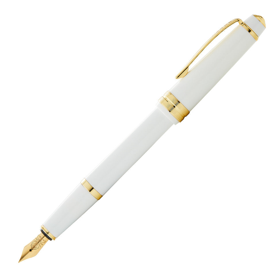 Cross Bailey Light Fountain Pen White with Gold Trim by Cross at Cult Pens