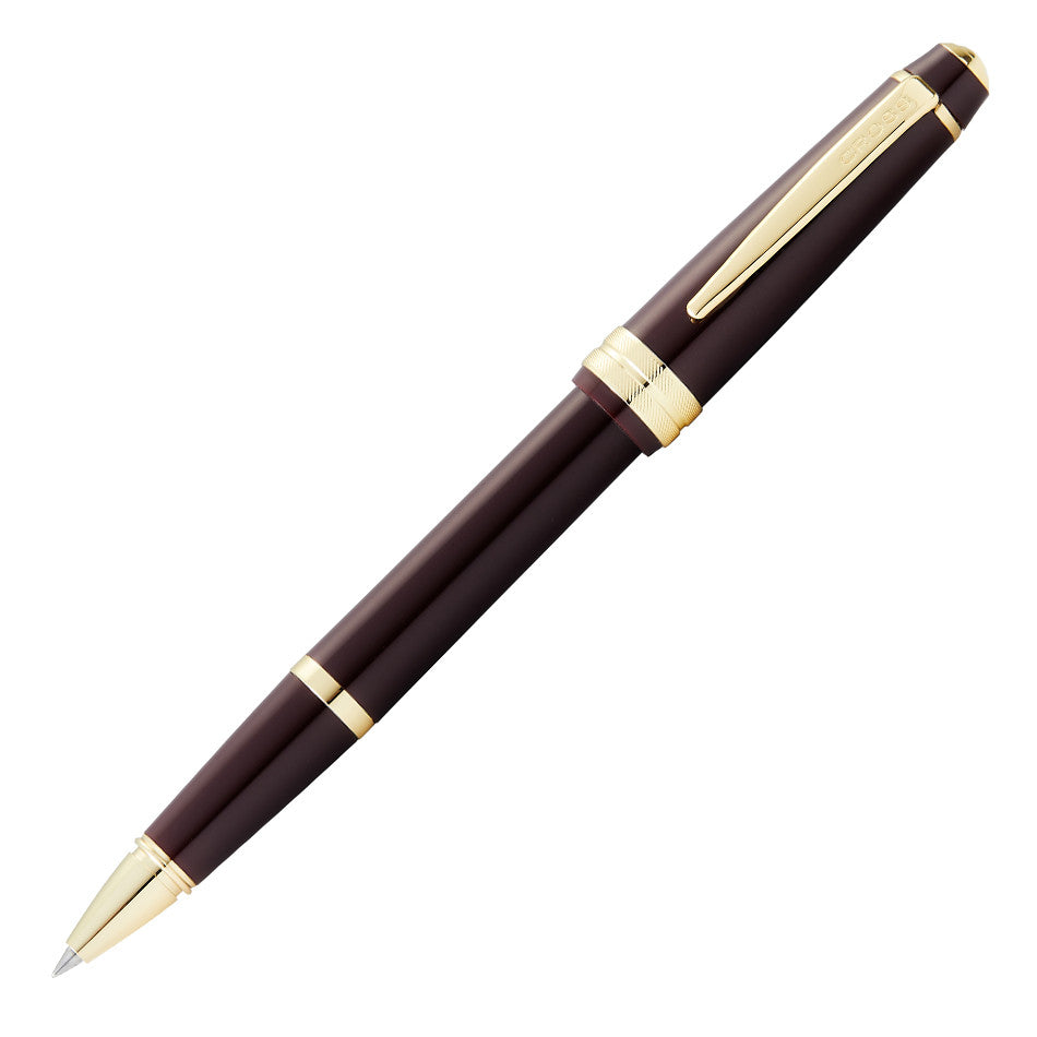 Cross Bailey Light Rollerball Pen Burgundy Red with Gold Trim by Cross at Cult Pens