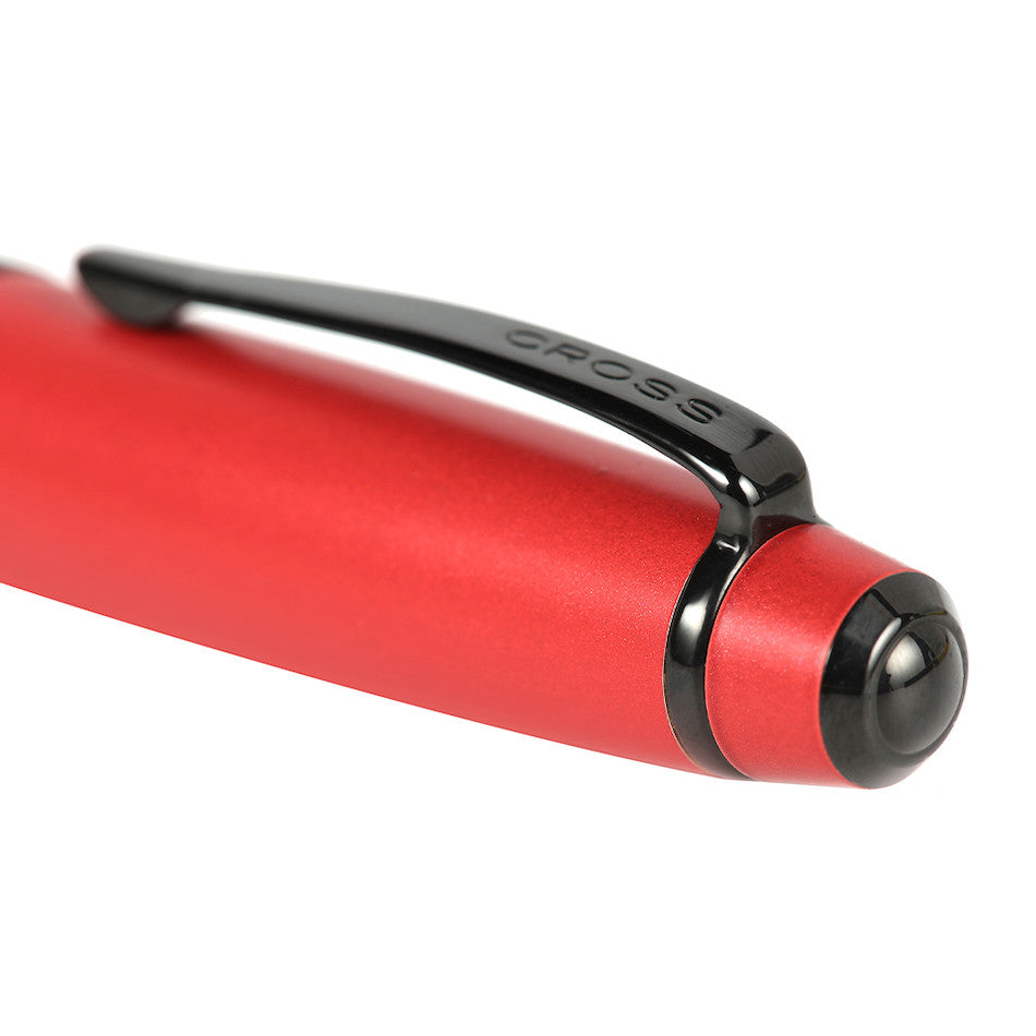 Cross Bailey Ballpoint Pen Red Lacquer with Black Trim by Cross at Cult Pens