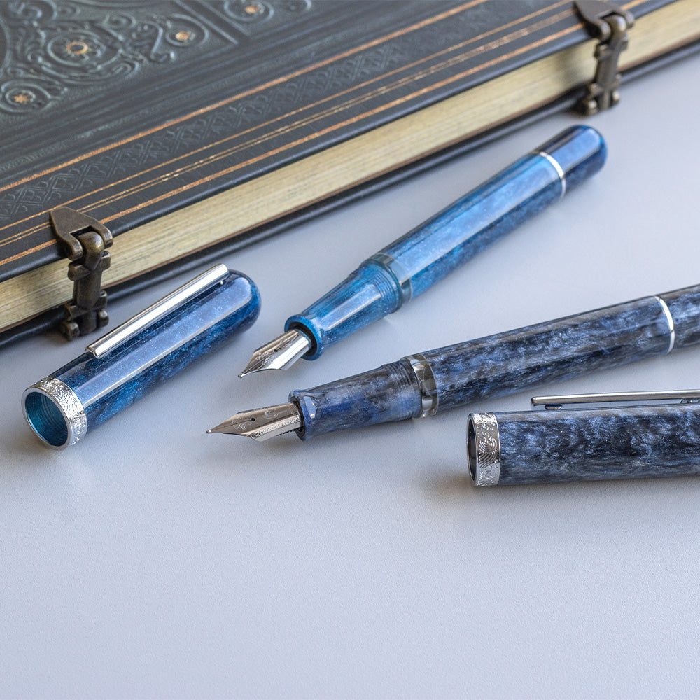 Cult Pens Exclusive Voyage Cosmic Grey Fountain Pen by Nahvalur by Cult Pens at Cult Pens