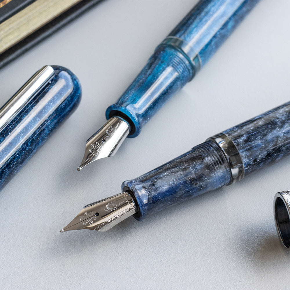 Cult Pens Exclusive Voyage Cosmic Grey Fountain Pen by Nahvalur by Cult Pens at Cult Pens